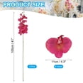 thumbnail image 2 of Uxcell 41" 9 Heads Artificial Orchid Stems Fake Faux Phalaenopsis for Vase Home Wedding Decoration, Magenta 3 Pack, 2 of 5