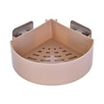 thumbnail image 1 of Feltree No-Drill Corner Shower Shelf with Suction Cups, Bathroom Organizer Rack for Shampoo Bottles, Rustproof Plastic Storage Solution, 1 of 7