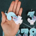 thumbnail image 4 of Bougies d'anniversaire numériques à thème de dessin animé Disney la reine des neiges, mignonnes, pour fête de vacances, gâteau créatif, paillettes, cadeau de réception-cadeau pour bébé, 0-9 chiffres, 4 of 4