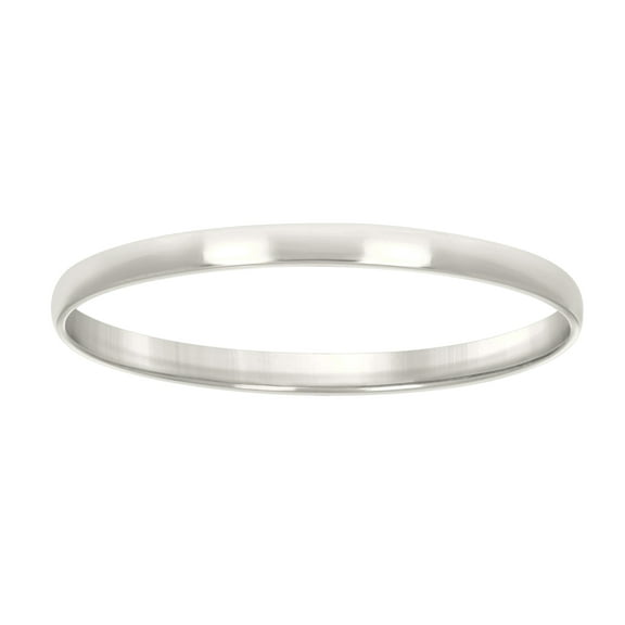 Sterling Silver Women's Comfort Fit Bridal Anniversary Engagement Wedding Band 2mm Ring Size 10