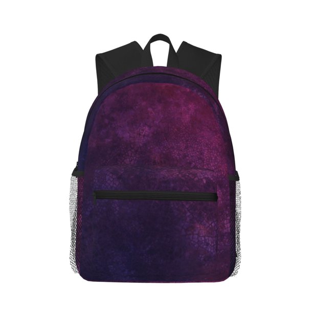 Easygdp Black Dark Blue Purple Mochila Casual para Portátil, Mochila para Escuela, Viajes, Negocios