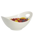 thumbnail image 4 of 10 Strawberry Street Whittier Fruit Bowls with Cut Out Handle, Set of 2, White, 4 of 5