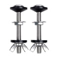 thumbnail image 2 of Tornillos para tanque de inodoro,Tornillos para tanque de inodoro Kit de piezas de repuesto,Tuercas de sujeción resistentes Arandelas Junta de sellado,Herramientas de reparación Tornillos de, 2 of 8