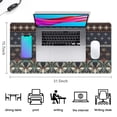 thumbnail image 5 of Long Mouse Pads for Desk,Boho Blue Elaborate Ethnic Pattern Desk Mats on Top Of Desks, Desk Mouse Pad Extra Large with 3mm Non-Slip Base and Stitched Edge for Gaming,Office,Work,Home 31.5"x15.7", 5 of 6