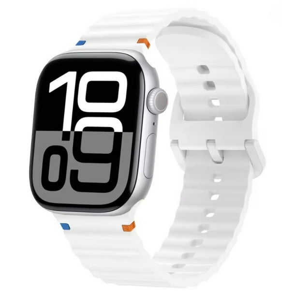 Correa Sport de Silicona Para Apple Watch, Compatible con Todas Las Series: 1,2,3,4,5,6,7,8,9,10,SE,ULTRA