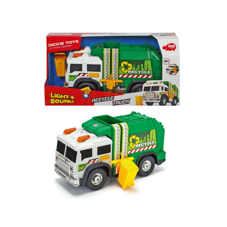 Dickie toys hotsell recycling truck bin