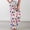 Pink, variant on Medieval Pants Pants For Women In Clothing Trousers Low Waist Rise Long Flare-Leg White S