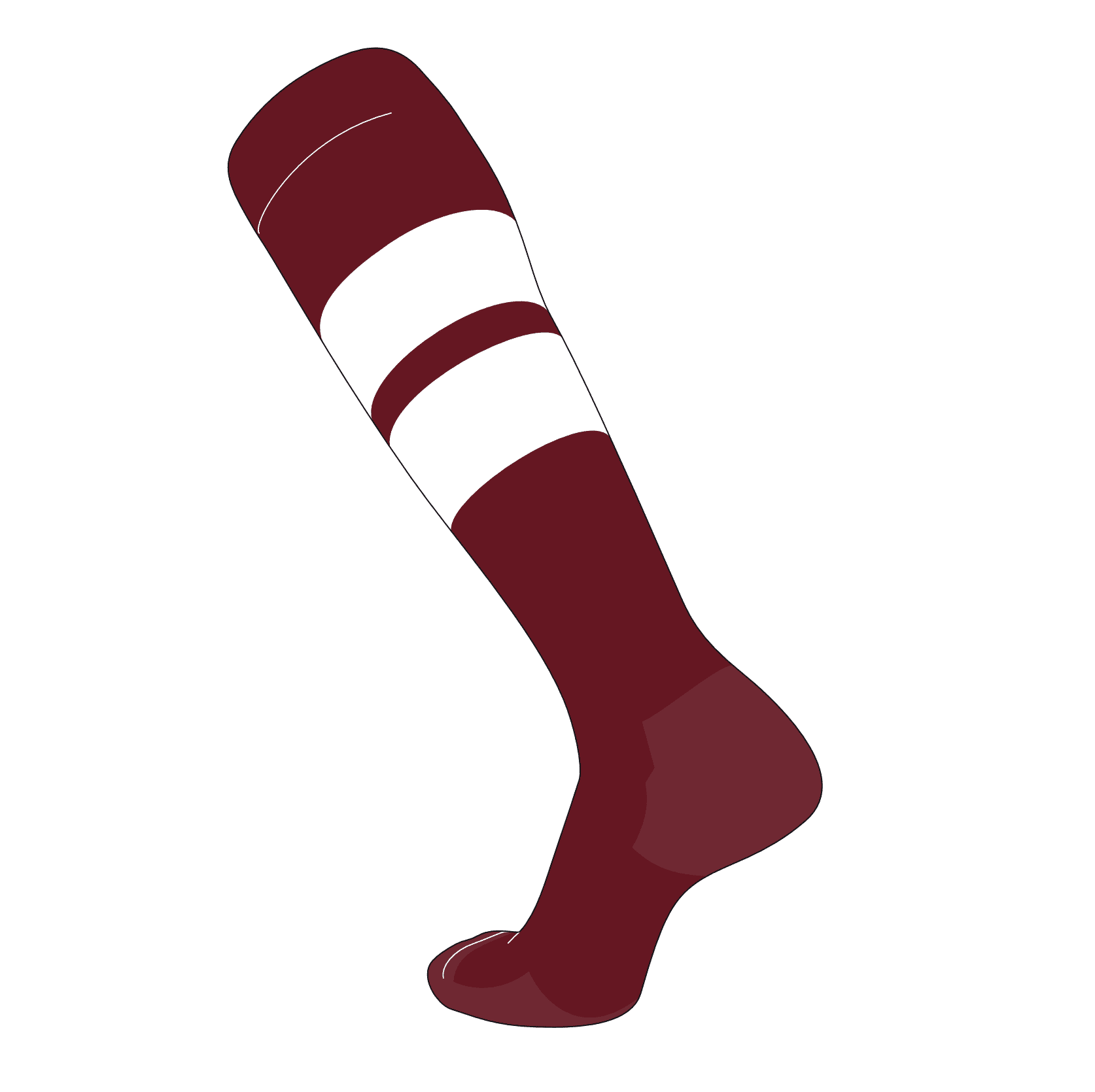 white knee high baseball socks