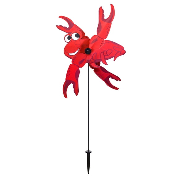 In the Breeze 2553 — Baby Crab Whirligig Wind Spinner, Outdoor Sea Life Novelty Garden Decor