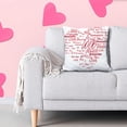 thumbnail image 3 of Chmadoxn Valentines Day Decor-Throw Pillow Covers 18x18 Inch, Valentine Linen Pillow Case with Red Heart for Large Couch Sofa Home Indoor Outdoor Holiday Decorations, 3 of 5