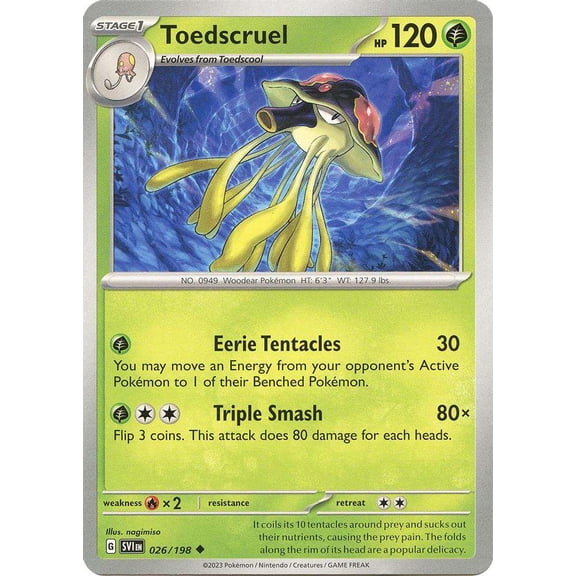 Pokemon Scarlet & Violet Base Set Uncommon Toedscruel #26