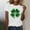 White, variant on St. Patricks Day Luck Shirts for Women Graphic St Patty's Gift Tee Tops