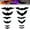 12Pcs Black, variant on 2025 New Halloween 3D Lighted Bats, LED Purple Lighted 3D Bats Halloween Decoration, Upgrade LED Glowing Bat Group Hanging Wall Luminous Glow Clings Multipack (12/24/36/48Pcs Black)