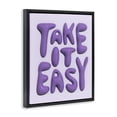 thumbnail image 3 of Stupell Industries Modern Take It Easy Letters Black Floating Frame Canvas Art, 17 x 21, by Victoria Barnes, 3 of 8