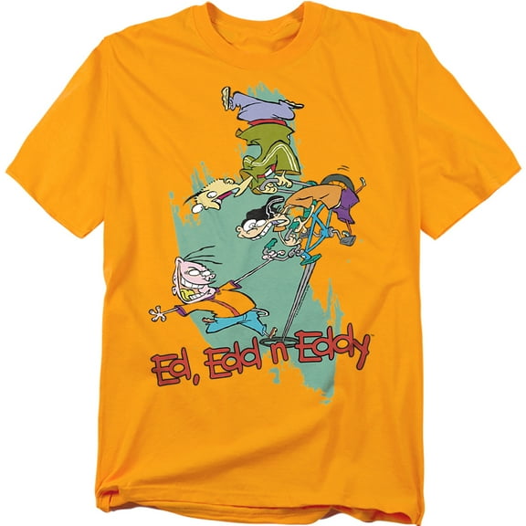 Ed, Edd N Eddy Men's Free Fall T-shirt Medium Yellow
