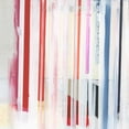thumbnail image 2 of Bellissimo Art  26x26 White Modern Wood Framed Museum Art Print Titled - Red Pink Stripes III, 2 of 4