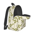 thumbnail image 5 of Goofa Green Snake Pattern Backpack for Students – Large Capacity, Lightweight with Adjustable Shoulder Straps, Perfect for School, Travel, 5 of 8
