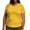 Yellow1, variant on Jalioing Plus Size T Shirt for Women Basic Short Sleeve Crew Neck Solid Color Tee Oversized Loose Summer Tops