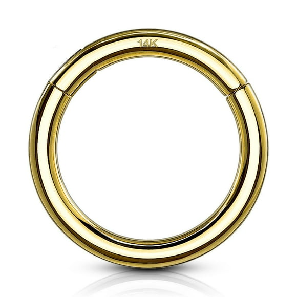 Hinged Segment Rings Made of 14 Karat Solid Gold