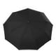 thumbnail image 4 of Paraguas - Sombrilla plegable de viaje, abierta y cerrada, negra, de 39 pulgadas Sombrilla parasol impermeable de 9 costillas, resistente a los vientos, resistente a los rayos UV, con revest Esonmus Paraguas, 4 of 5