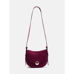Scenario Women's Faux Suede Crossbody Handbag