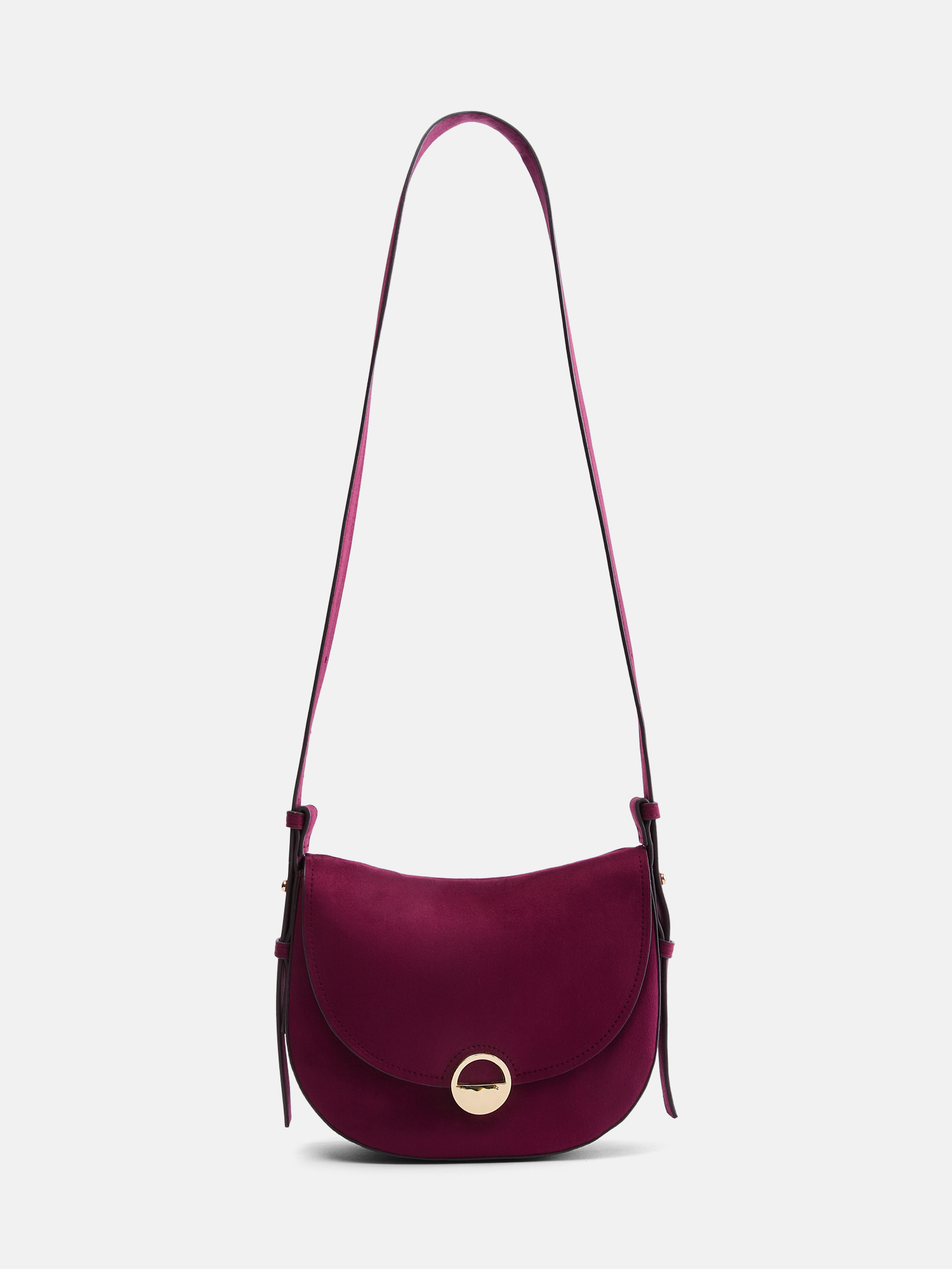 Scenario Women's Faux Suede Crossbody Handbag