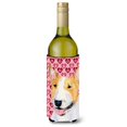 thumbnail image 1 of Bull Terrier Corazones Amor Y Día De San Valentín Retrato Botella De Vino Aislador De Bebidas Aislador De Bebidas Hugger, 1 of 1