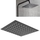thumbnail image 5 of M Buder Cabezal de Ducha Cuadrado de Acero Inoxidable Tipo Lluvia Montaje Techo G1/2in 21cm, 5 of 9