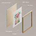 thumbnail image 4 of PixonSign Framed Wall Art Tropical Plant Fashion French Perfume Bottles Posters, Set of 4 Modern Stylish Pattern Illustrations, Preppy Room Adhesive Canvas Prints for Home Decor - 12"x16" Natural, 4 of 5