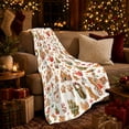 thumbnail image 3 of Whimsical Gingerbread House Candy Pattern Christmas, Festive Holiday Scene, Warm Flannel Blanket for Living Room and Reading Nook, Art Lovers Christmas Gift, Festive Home Decor, 3 of 9