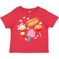 thumbnail image 3 of Inktastic Summer Treats- hot dog, popcorn Boys or Girls Toddler T-Shirt, 3 of 5