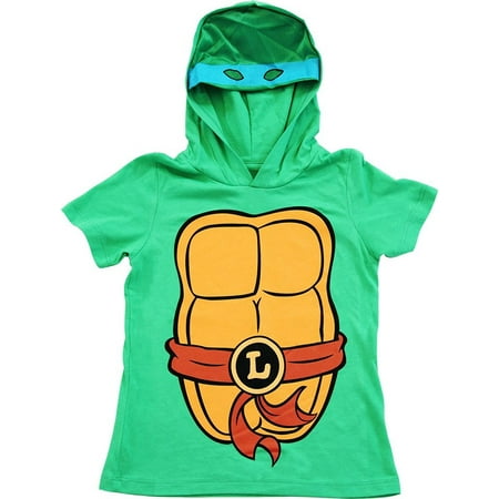 TMNT Teenage Mutant Ninja Turtles Boys Costume T-Shirt With Hood