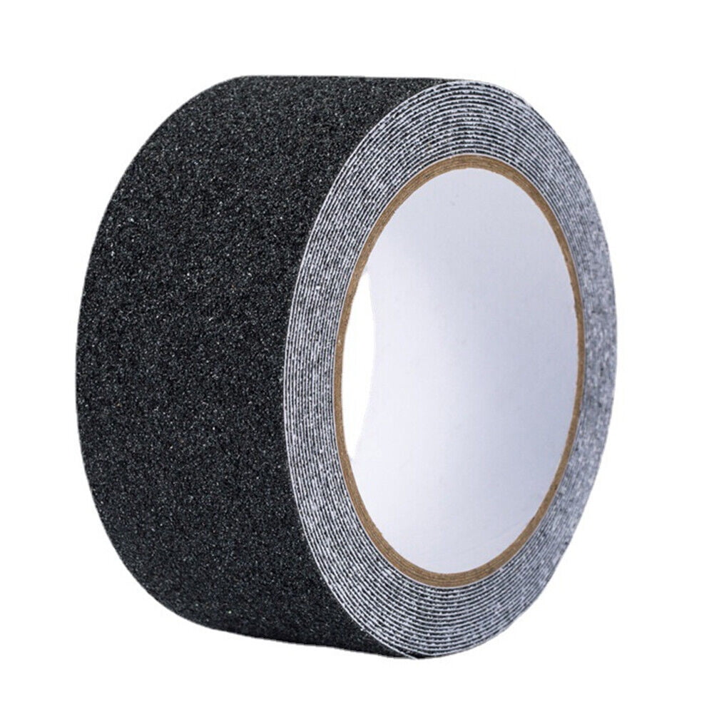 US 2" x 60FT BLACK ROLL SAFETY NON SKID TAPE ANTI SLIP TAPE STICKER GRIP GRIT