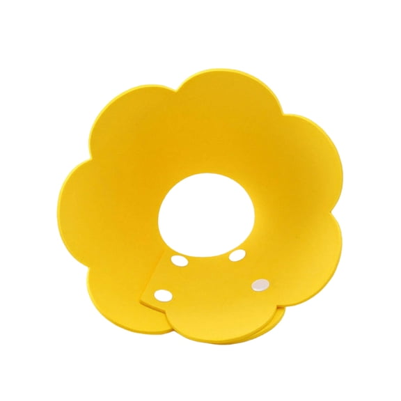 AUQ Dog Cone Restrictive Dog Cone Collar Anti-Lick Waterproof Cat Cone,Yellow,S