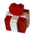 thumbnail image 1 of Ring Box, Red And White Ring Gift Box  For Anniversary, 1 of 8