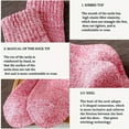 thumbnail image 5 of Estbridge 5 pairs  women‘s warm socks for autumn and winter  women‘s thick knitted comfortable wool calf socks  retro style socks  perfect Christmas gift, 5 of 5