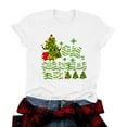 thumbnail image 5 of idosla Womens Christmas Light Shirt: Merry Christmas Tee Shirts Xmas T-Shirt Christmas Bright Short Sleeves Top (White, XXL), 5 of 8