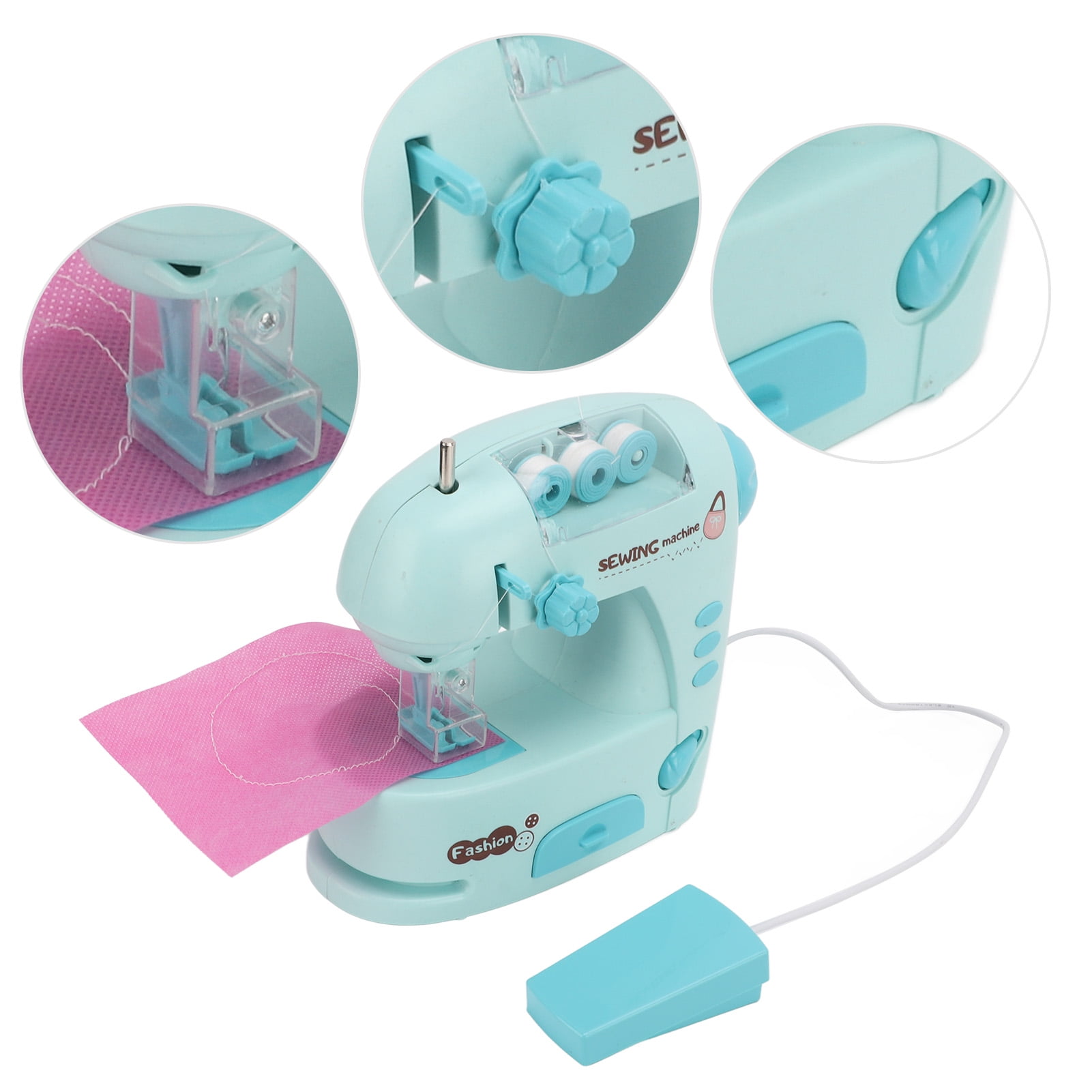 863 Mini Kid's Sewing Machine Educational Interesting Toy Portable Electric  DIY Sewing Machine Small Multi-function Mending Machine for Children -  Green Wholesale