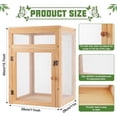 thumbnail image 2 of Wooden Butterfly Habitat Cage Kit Monarch Caterpillar Enclosure with Mesh Tent & Wood Frame, Detachable Insect Observation House for Kids Outdoor Garden, 2 of 6