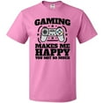 thumbnail image 3 of Inktastic Gaming Makes Me Happy T-Shirt, 3 of 5