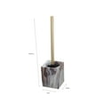 thumbnail image 4 of ELLE Paris Square Toilet Bowl Brush in Agate, 4 of 5