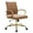 Brown, variant on Benmar Home Leather Office Chair with Gold Frame, Brown