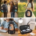 thumbnail image 3 of Bulopur Math Capybara Kids School Backpack Set 4 Pcs Lightweight Kids School Bag with Lunch Box, Pencil Case and Water Bottle Cover for 9-12 Years Old, 3 of 7