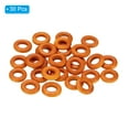 thumbnail image 3 of Uxcell 15mm Natural Wooden Rings, 30 Pack Wood Ring Round Linking Rings Wood Loop Circle for Craft, Brown, 3 of 8