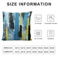 thumbnail image 6 of Shangniulu Abstract Stripes Pillow Cover Geometric Multicolor Stripe and Teals Ink Texture Cushion Long Pillowcase with Zipper Farmhouse Pillow Covers Decorative Large Bedding Pillow Cases for Couch, 6 of 6