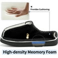 thumbnail image 4 of Ablanczoom Mens Slippers: House Shoes Memory Foam Non-Slip Fuzzy Faux Fur Indoor Outdoor Winter Slippers for Men, 4 of 6