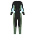 thumbnail image 5 of Yeahdor Women One Piece Wetsuit Full Body Rash Guard Swimsuit UPF 50+ UV Sun Protection Beachwear Green L, 5 of 7