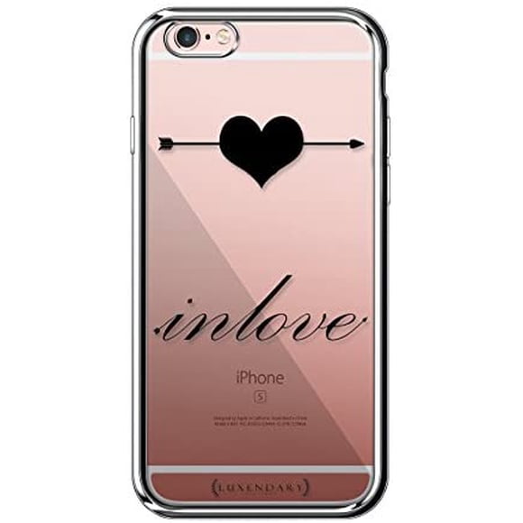 Luxendary Inlove Heart Strike Ultra Slim Clear Case with Crome Finish for iPhone 6/6S