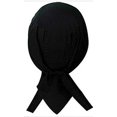 thumbnail image 3 of Black Headwrap Motorcycle Skull Cap Dew Rag Cotton Mens Womens, 3 of 3