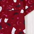 thumbnail image 4 of Elegyee Toddler Girls 2 Piece Halloween Pajama Sets Button Down Shirt Shorts, Size 3-4, 4 of 8